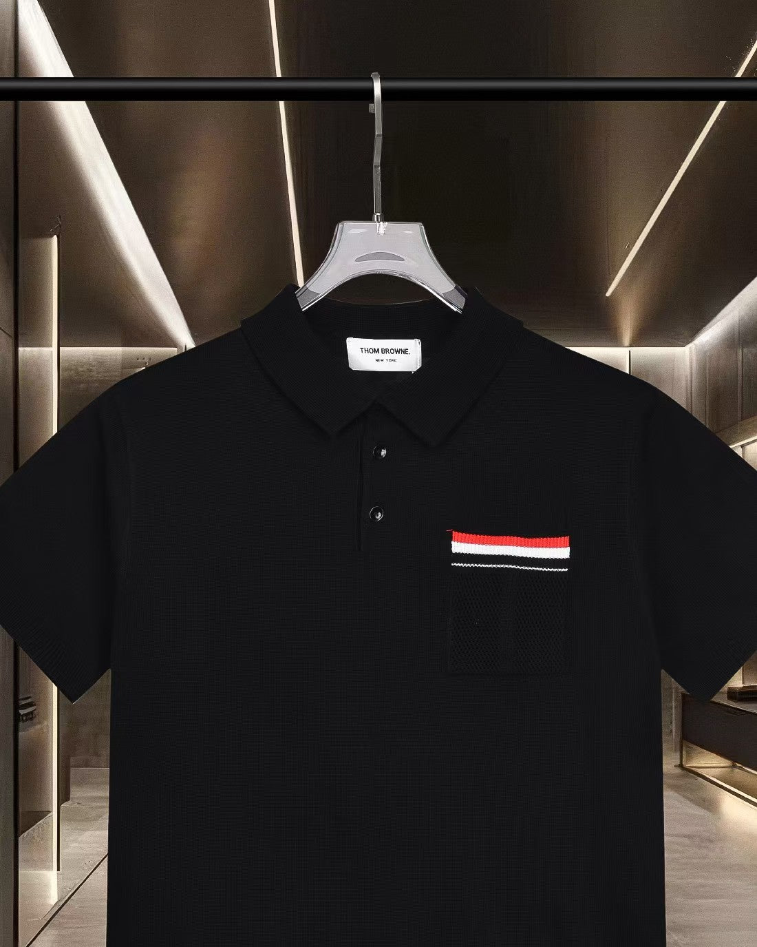 New knitted casual short sleeved polo shirt