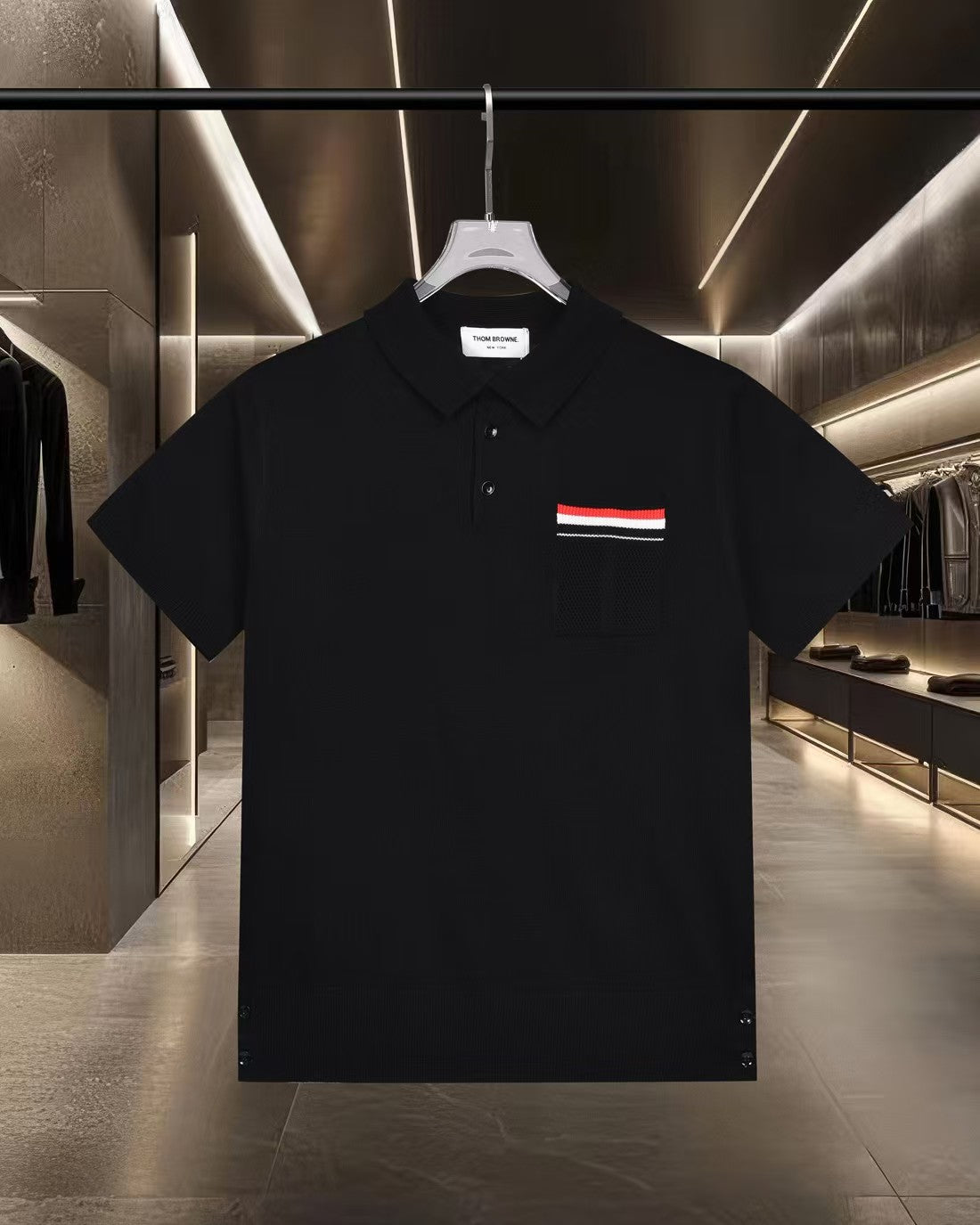 New knitted casual short sleeved polo shirt