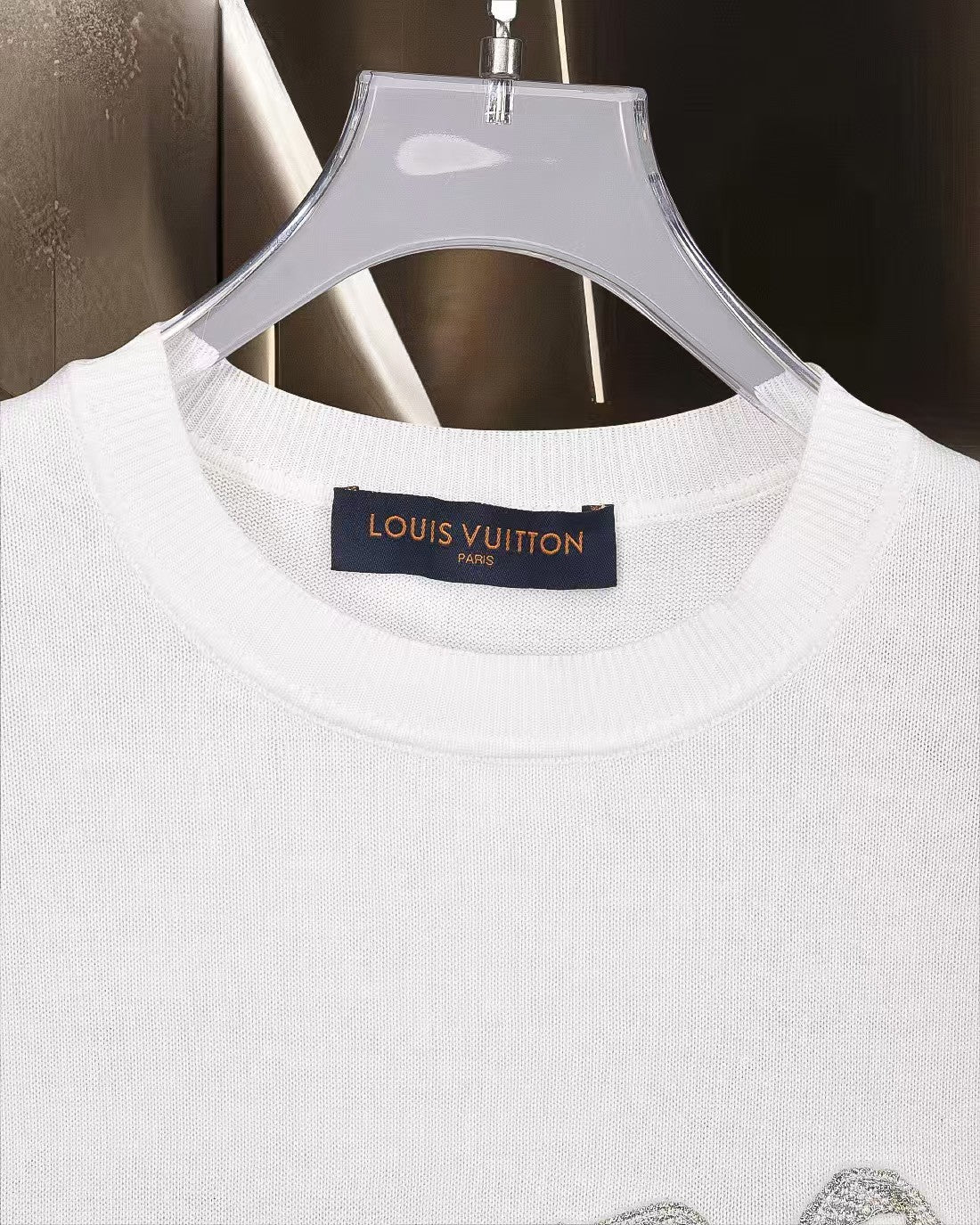 New embroidered knitted casual short sleeved T-shirt