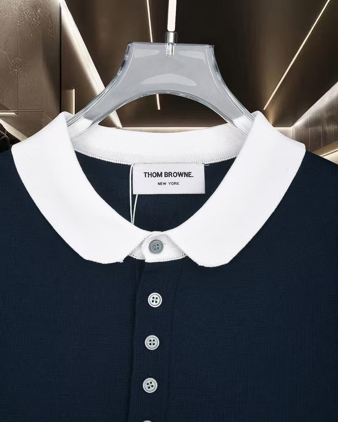New color blocked polo shirt