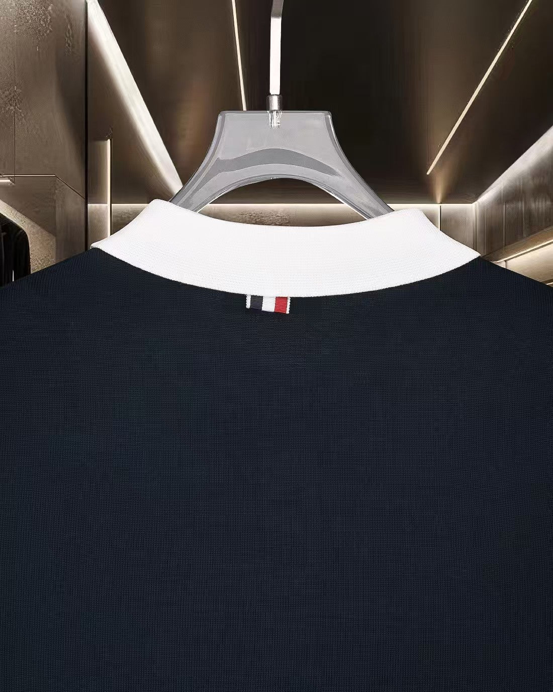 New color blocked polo shirt