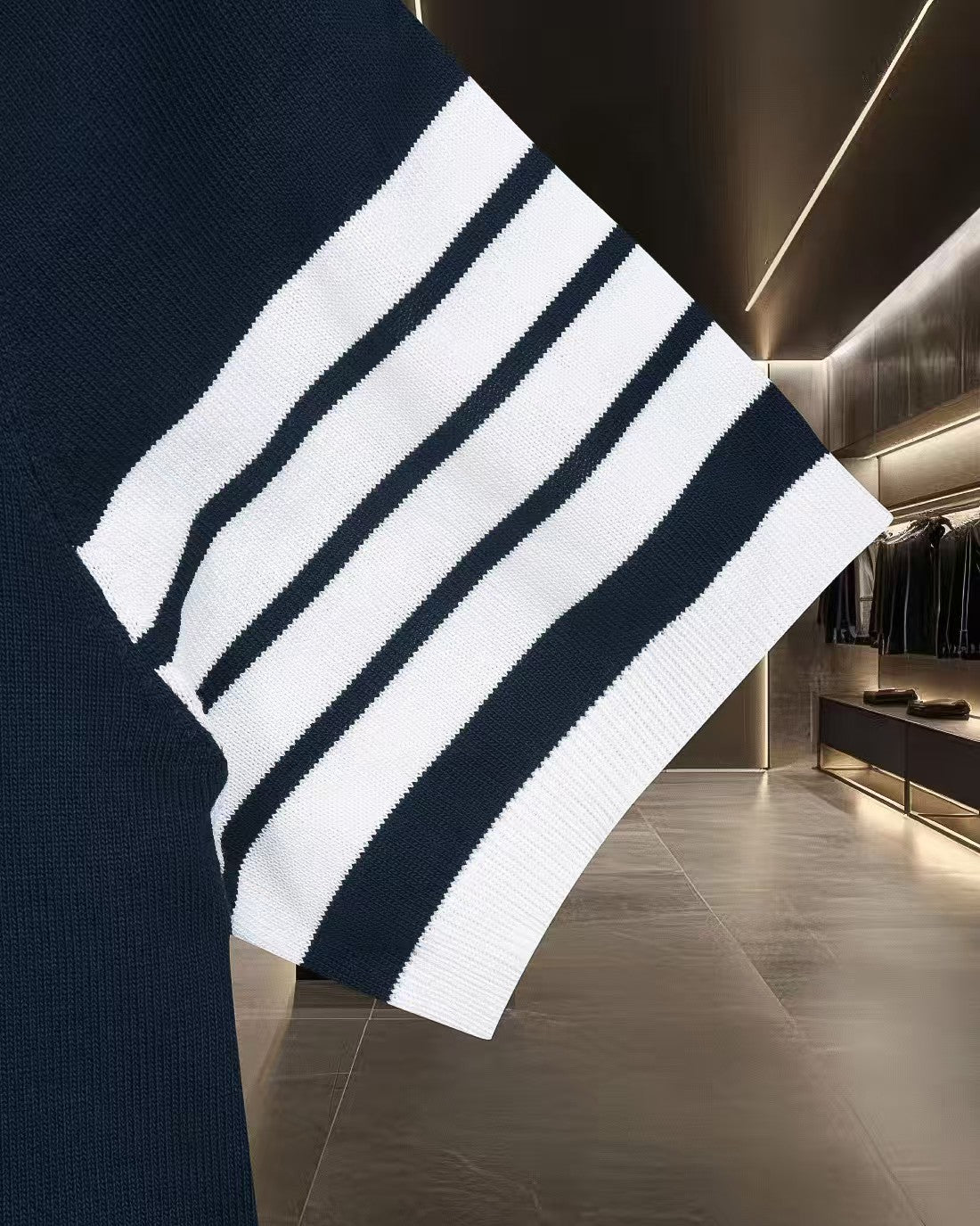 New color blocked polo shirt