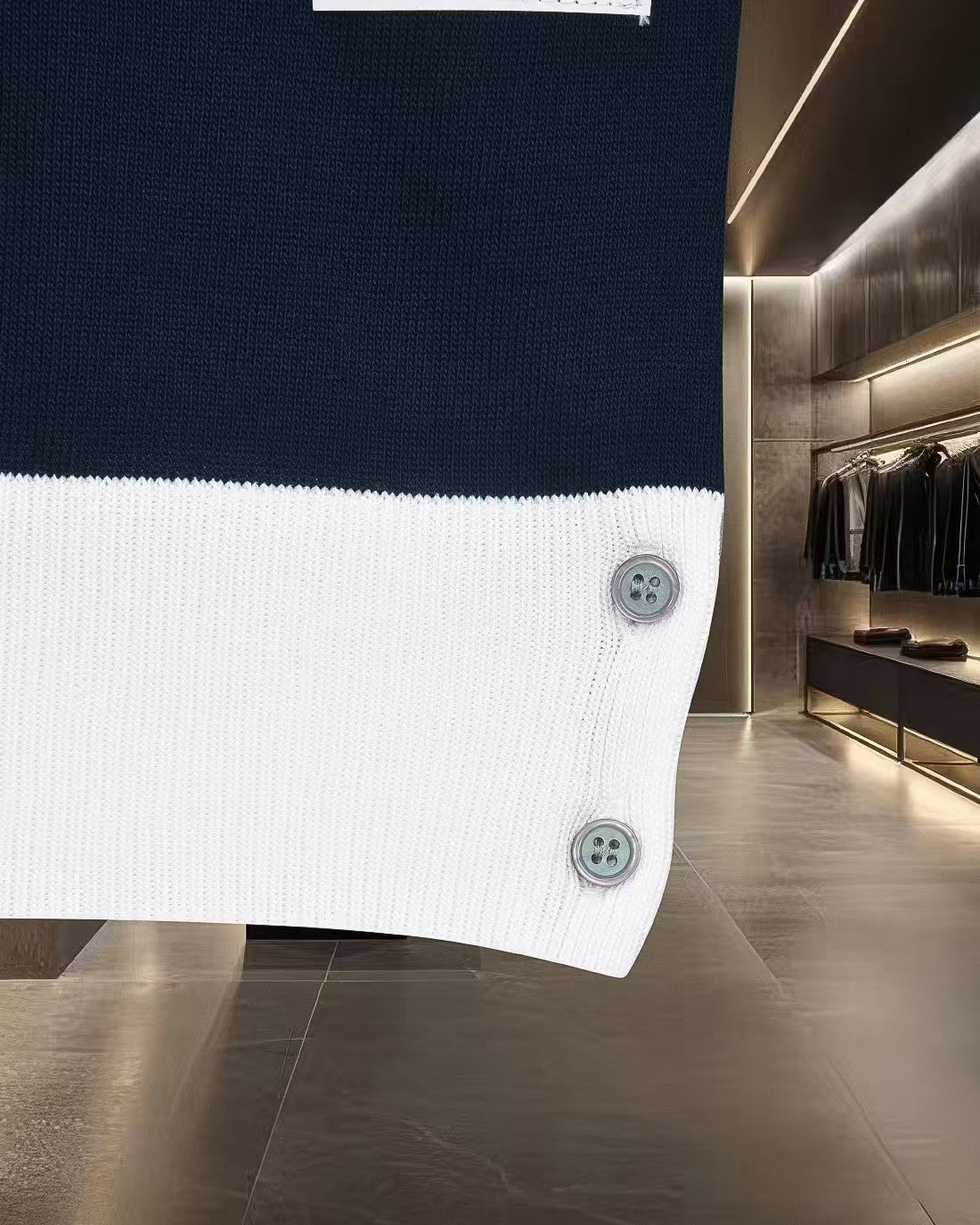 New color blocked polo shirt