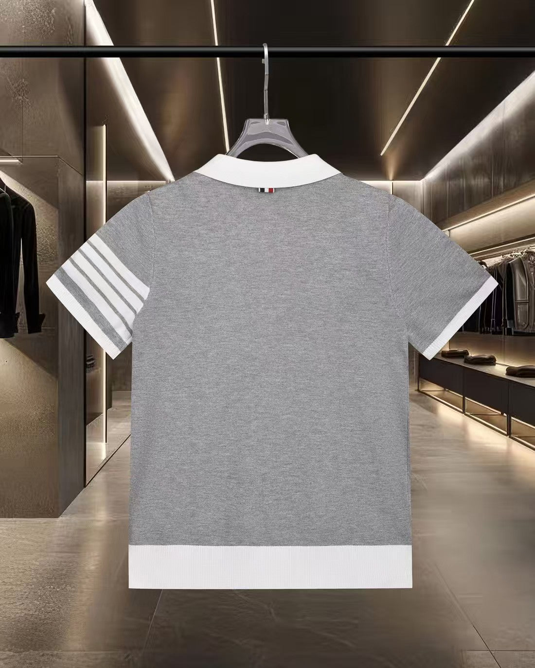 New color blocked polo shirt