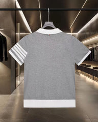 New color blocked polo shirt
