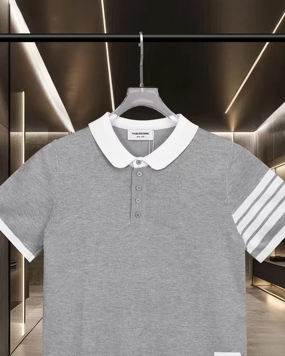 New color blocked polo shirt