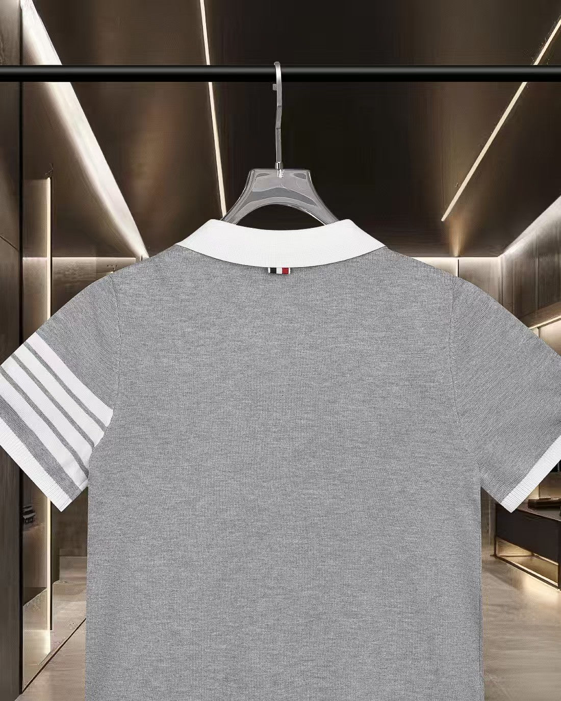 New color blocked polo shirt