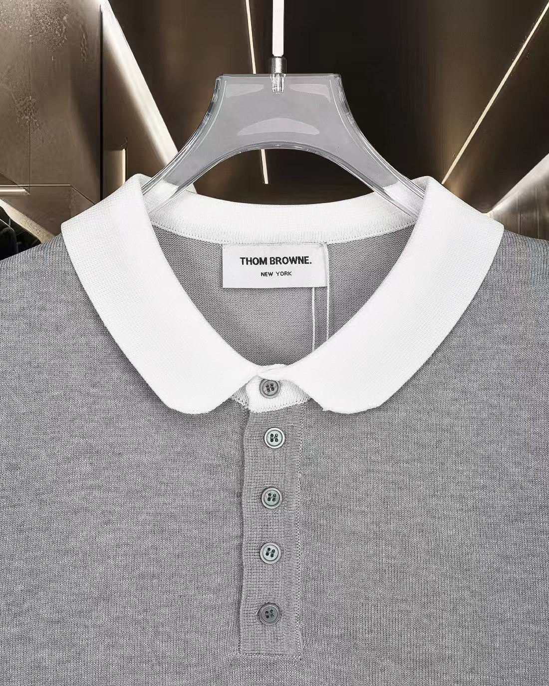 New color blocked polo shirt