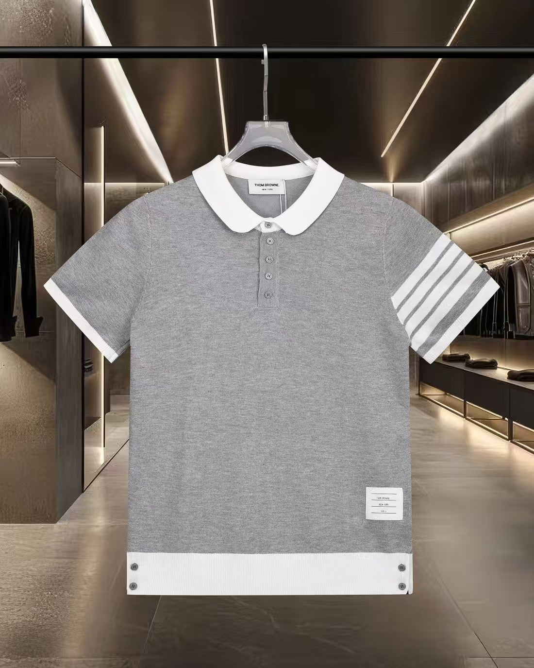 New color blocked polo shirt