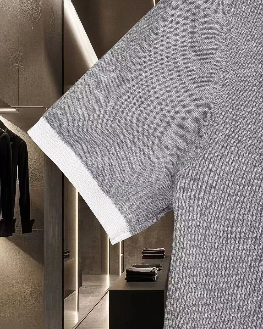 New color blocked polo shirt