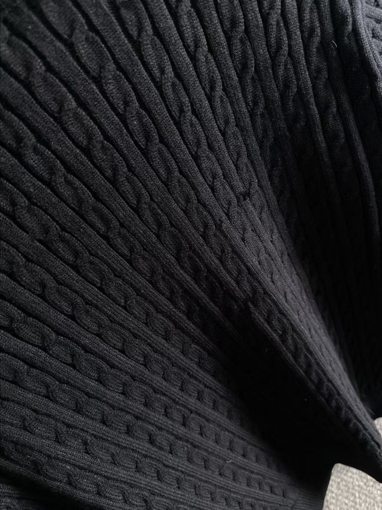 New wool knitted down jacket