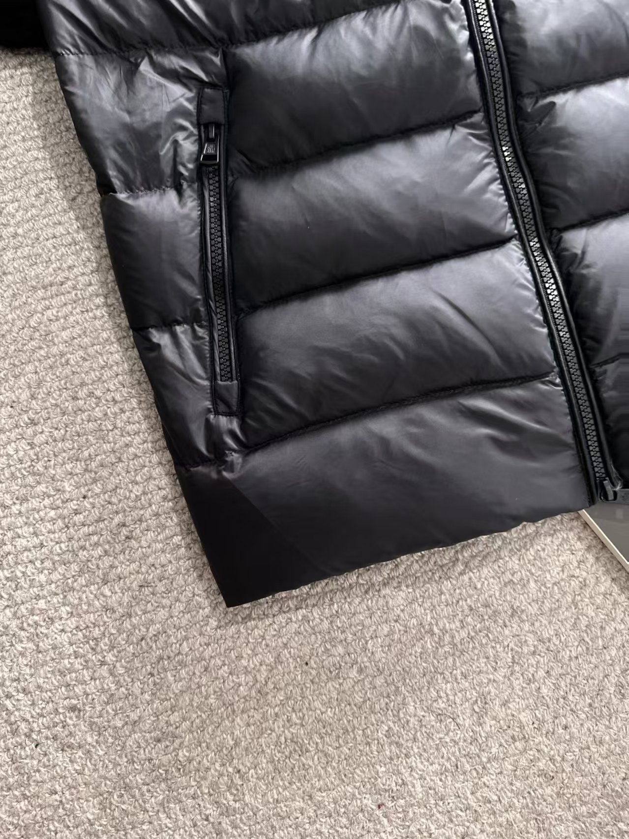 New wool knitted down jacket