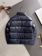 New standing collar woven down jacket