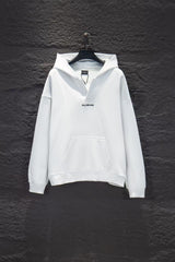 New open chest embroidered hooded sweatshirt