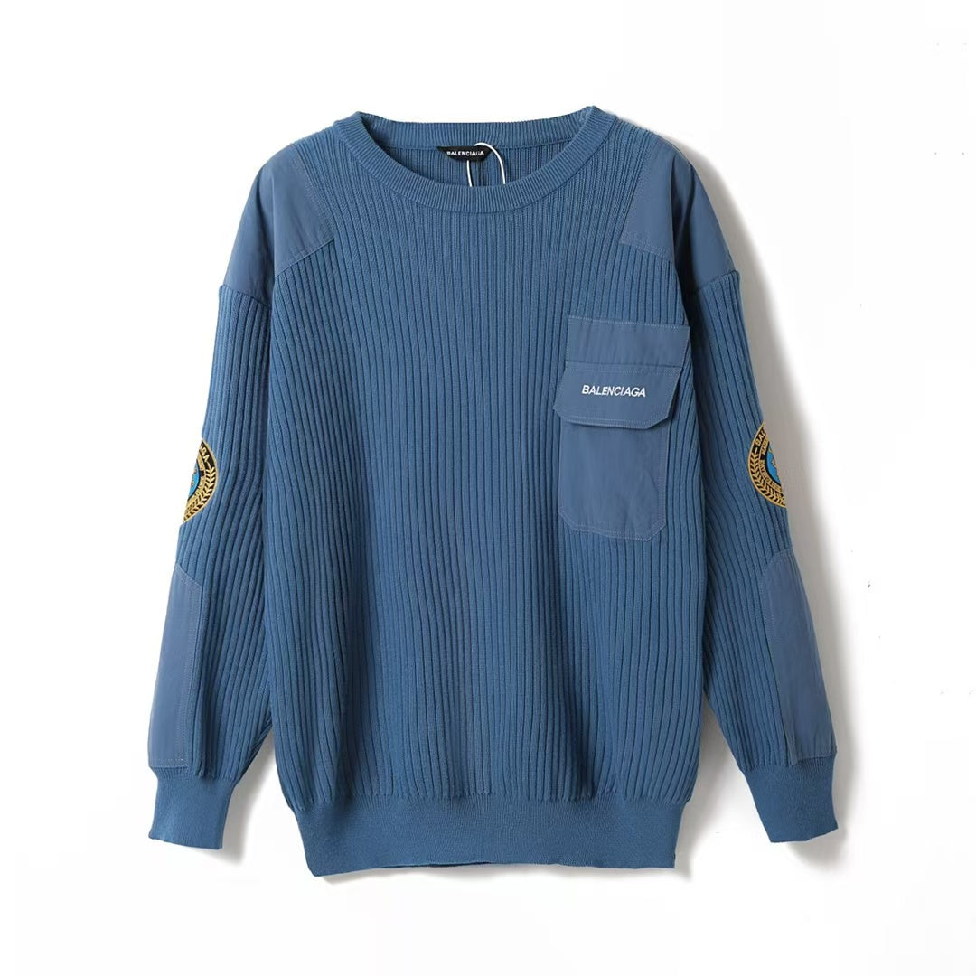 New patch embroidered sweater