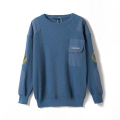 New patch embroidered sweater