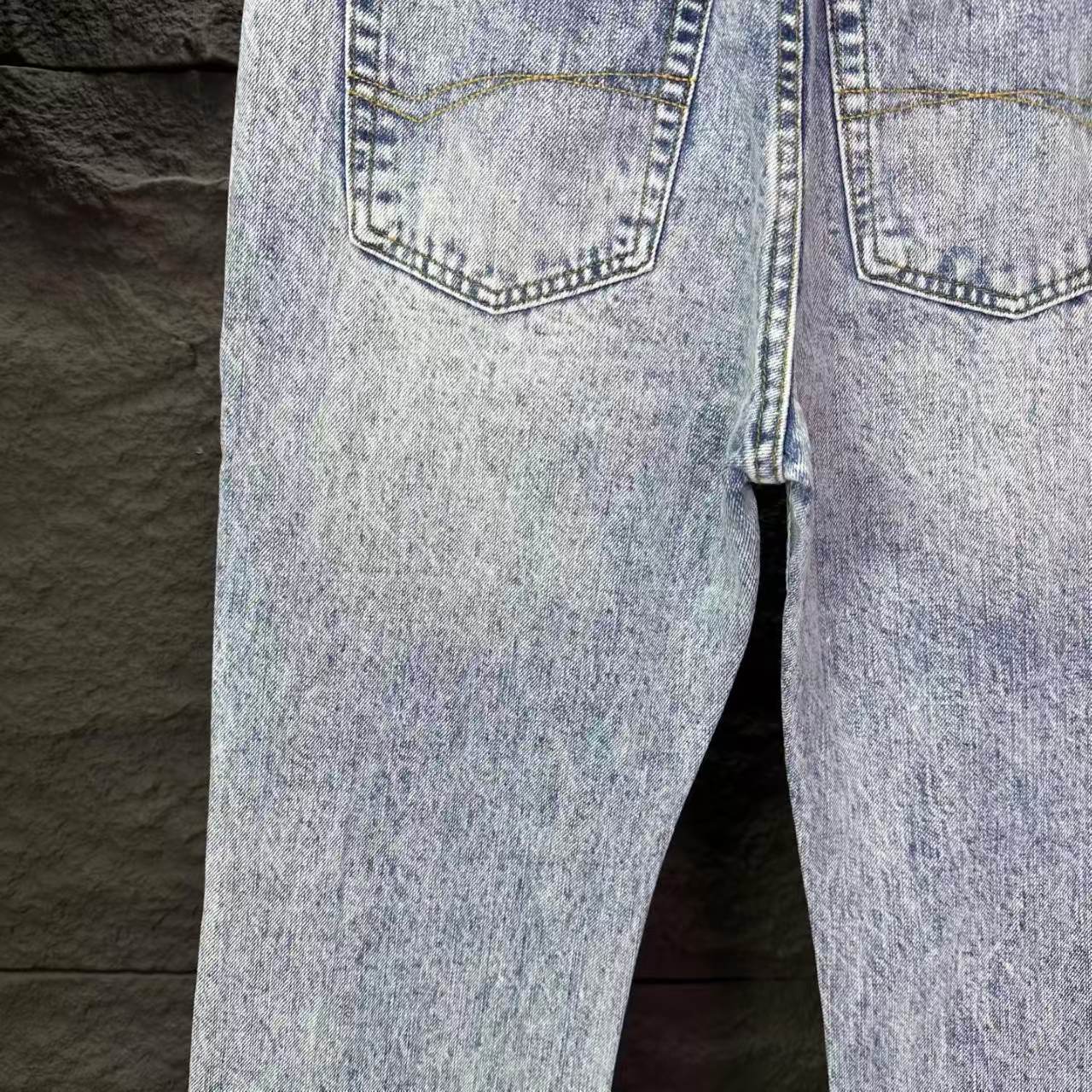 New washed loose slightly flared jeans