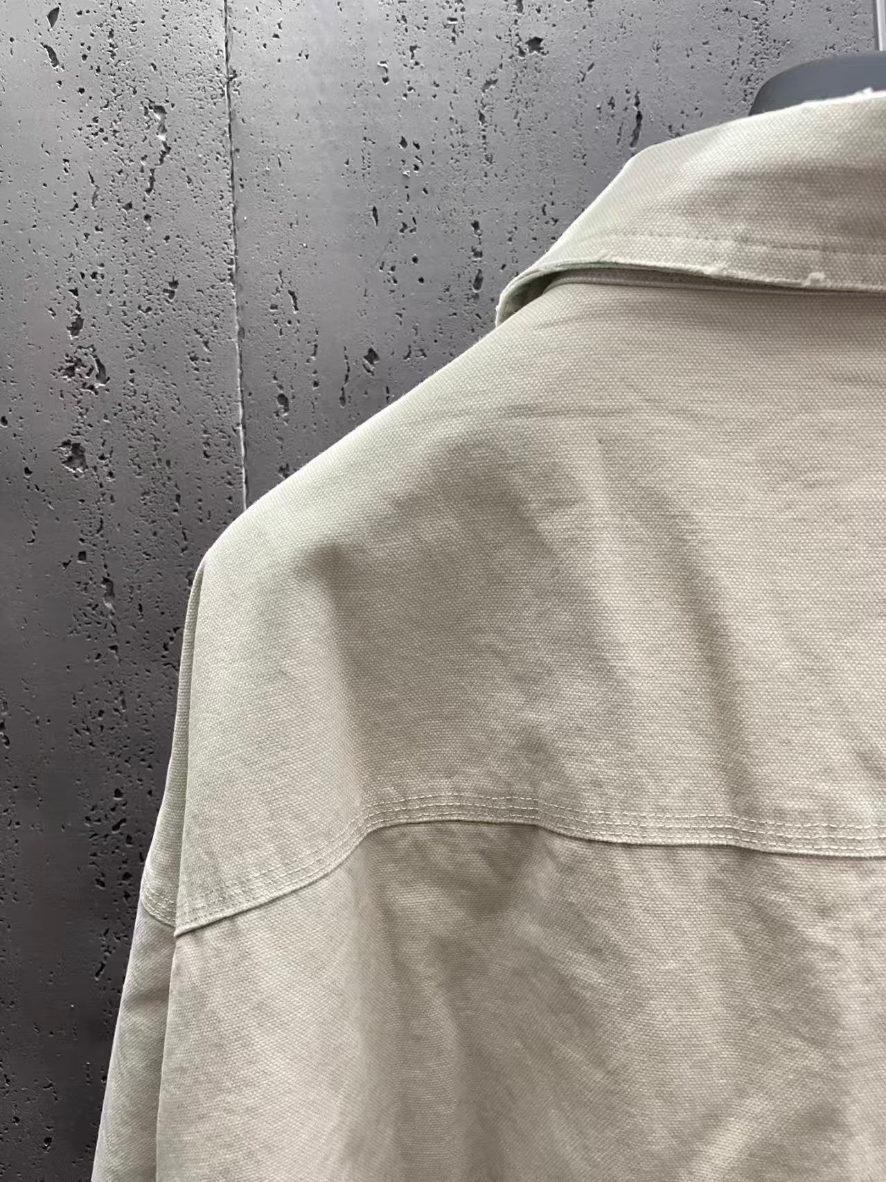 Canvas shirt jacket