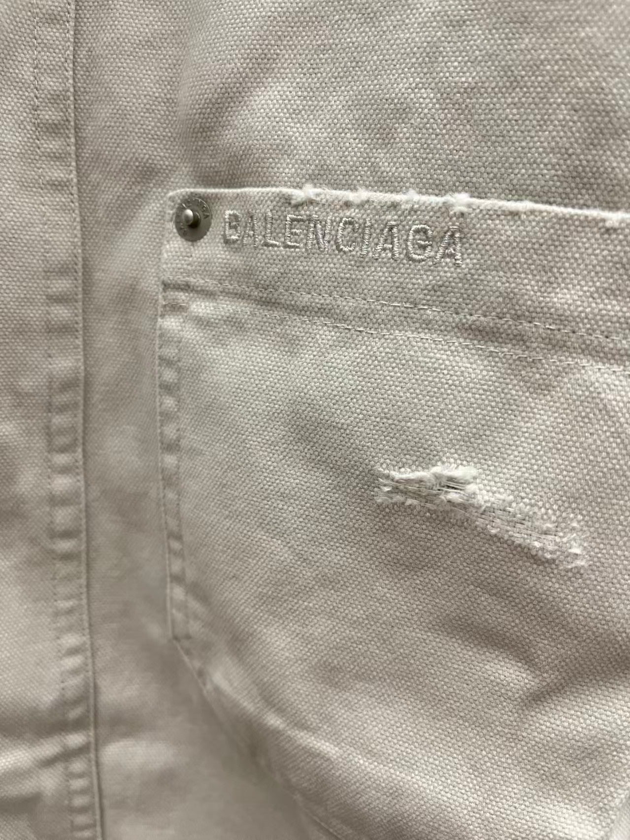 Canvas shirt jacket