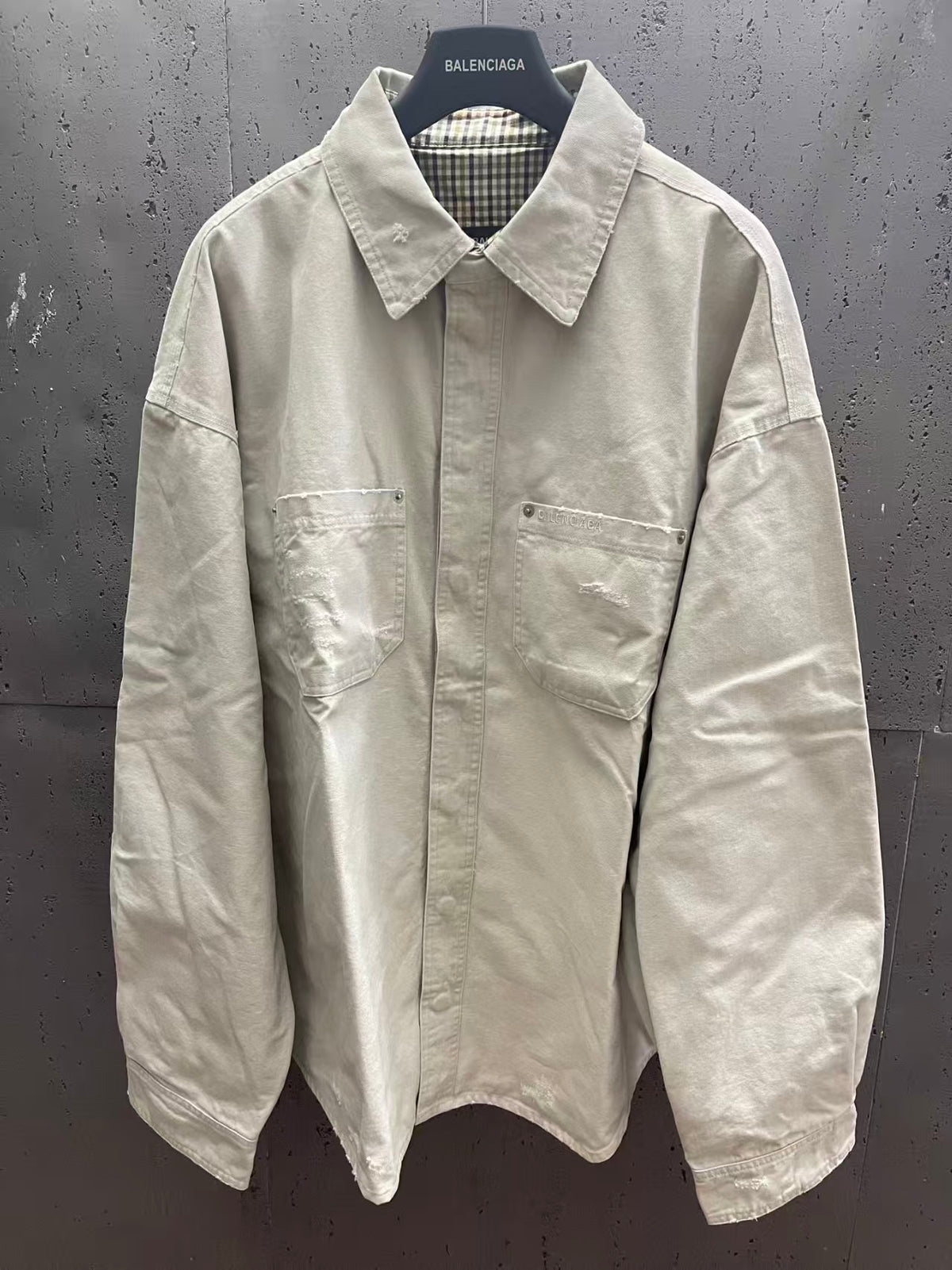 Canvas shirt jacket