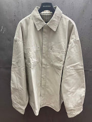 Canvas shirt jacket