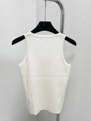 Embroidered lace vest
