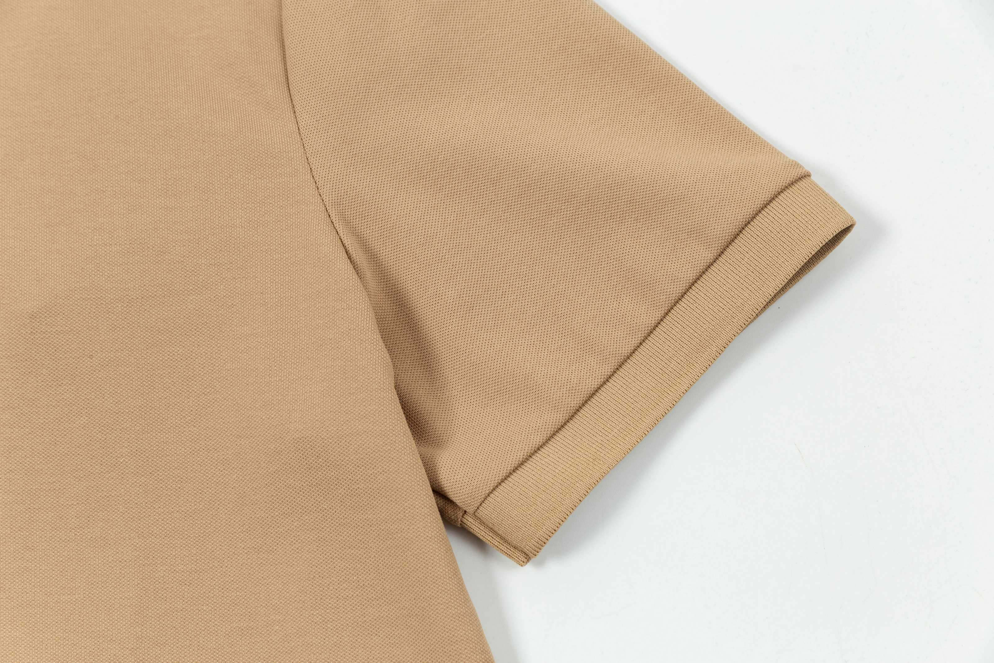 Brown Plaid Patchwork Polo Shirt