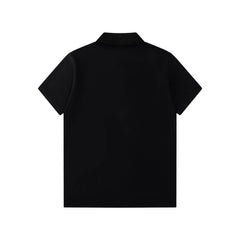 Letter Embroidery Polo T Shirt