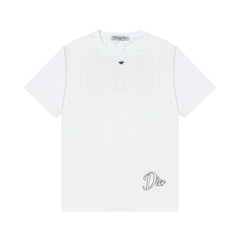 Letter Embroidery T Shirt