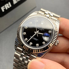 Black Dial- 904L Steel - 41mm