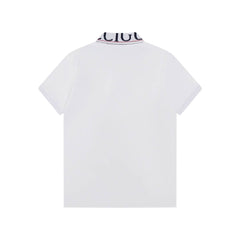 Neckline Letters Polo T Shirt