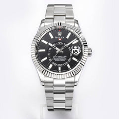 C-Factory -Black Silver - White 904L Steel - Automatic - 42mm