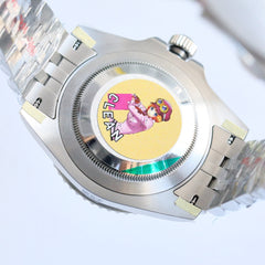 C-Factory -Lefty- Green Black- Silver 904L Steel - Automatic - 40mm