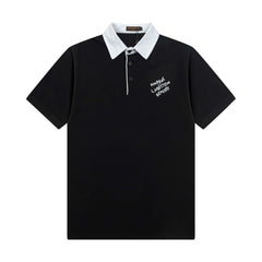 Popular Letter Embroidery Polo Shirt