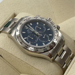 Chronograph -C-Factory -Blue - Silver 904L Steel- Automatic 7750 - 40mm