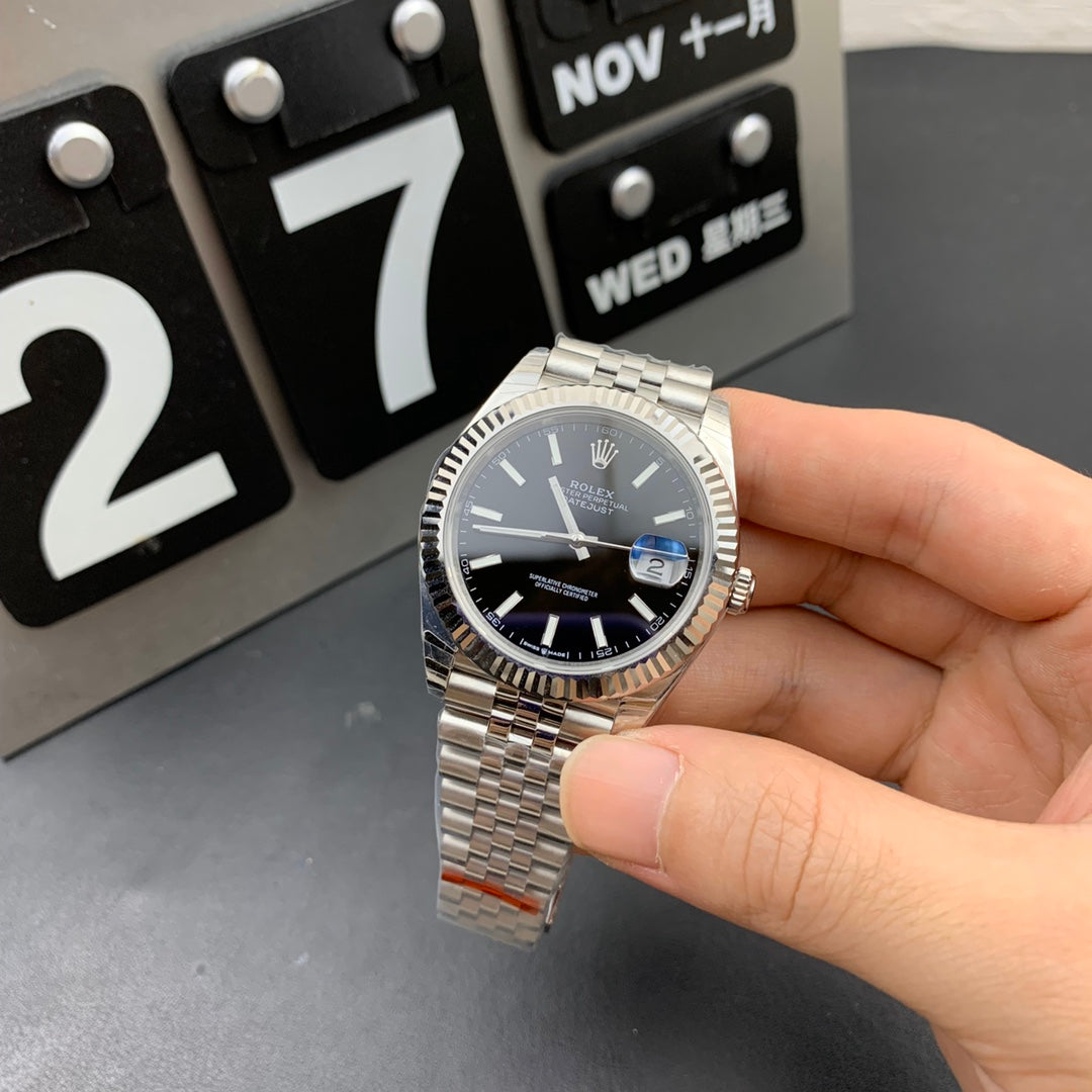 Black Silver Steel - 904L Steel - Automatic- 41mm