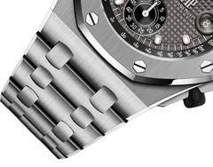 Grey OFFs - White Steel - Quartz- 43mm