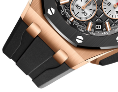 Chronograph-Black Gold OFFs - Black Rubber - Quartz- 43mm