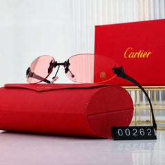 Modern Frameless Egg-Shaped Sunglasses