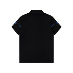 Circular Warhorse Embroidery Polo T Shirt