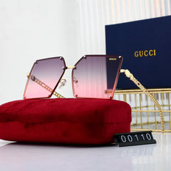 Frameless Elegant Oversized Sunglasses