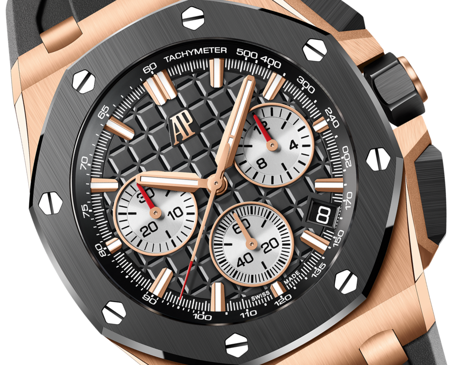 Chronograph-Black Gold OFFs - Black Rubber - Quartz- 43mm