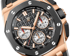Chronograph-Black Gold OFFs - Black Rubber - Quartz- 43mm