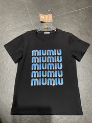 Women's full printed pure cotton short sleeved T-shirt