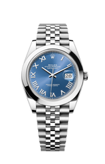 Silver - 904L Steel - Blue - Automatic - 36mm - 41mm
