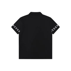 Chest Letter Embroidery Polo T Shirt