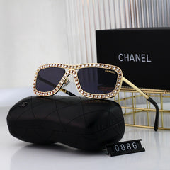 Fashionable Full-Diamond Visor Sunglasses