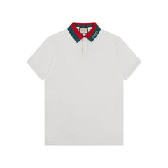 Neckline Letters Polo T Shirt