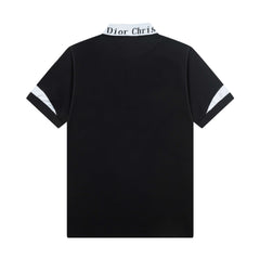 Letter Embroidery Polo Shirt