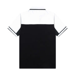 Contrast Color Embroidery Polo Shirt